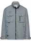Blauwe parka jas met borstzakken Camel active