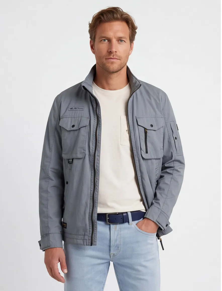 Camel Active jas blauw effen