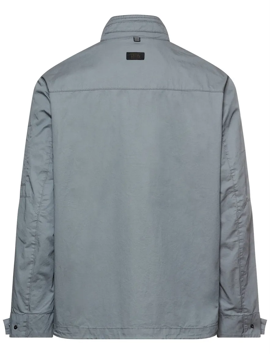 Camel active jas parka blauw met borstzakken