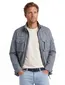 Blauwe parka jas met borstzakken Camel active