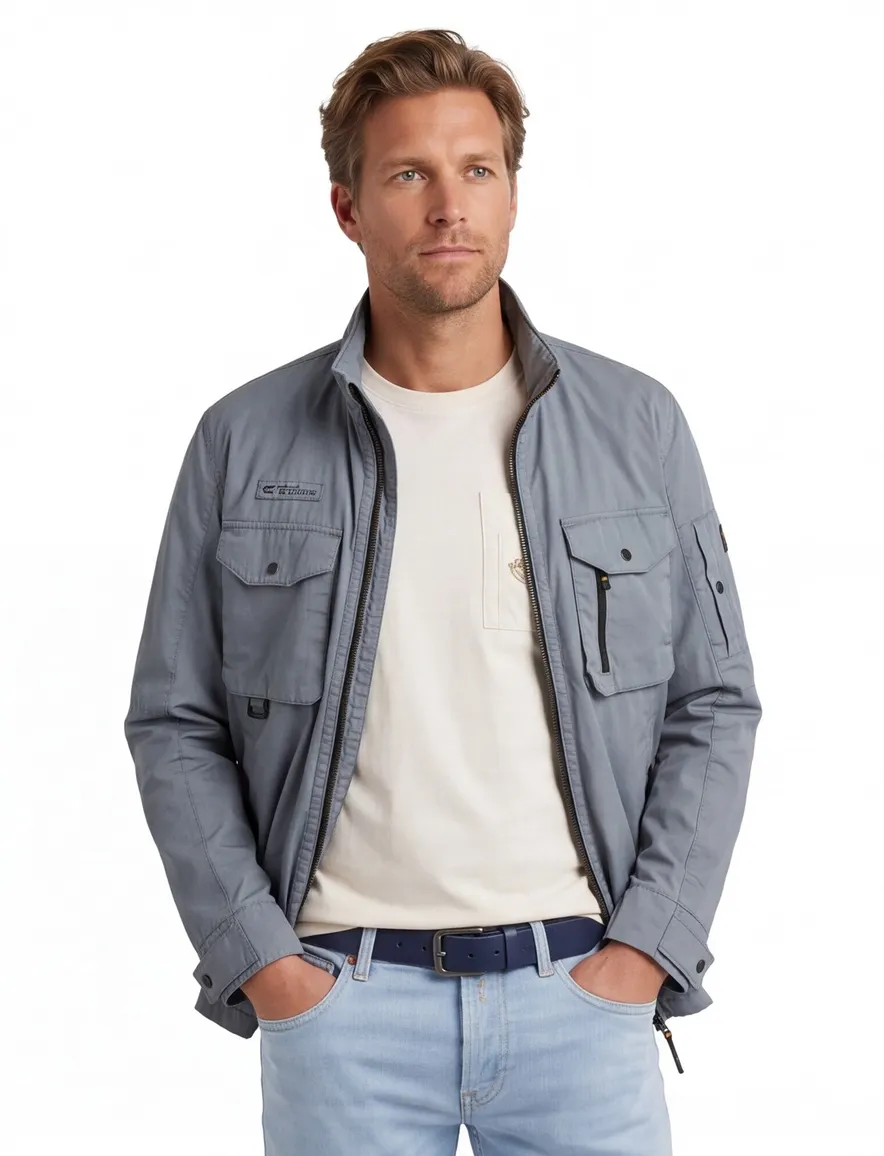 Camel Active jas blauw effen