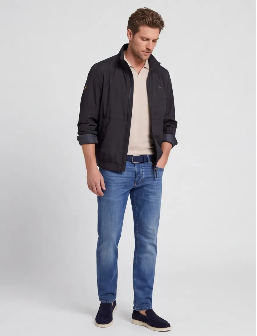 Camel Active tussenjas donkerblauw effen