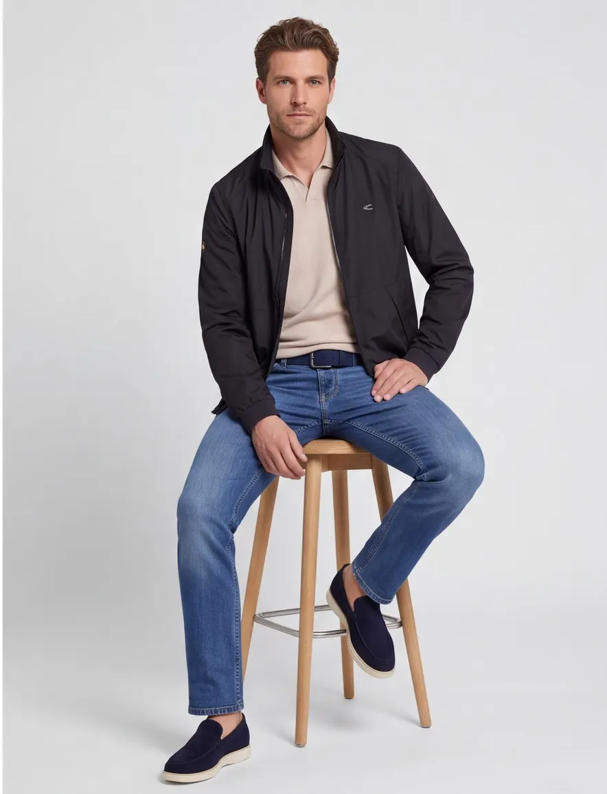 Camel Active tussenjas donkerblauw effen
