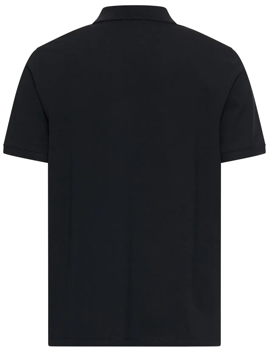 Camel Active polo zwart 2-knoops