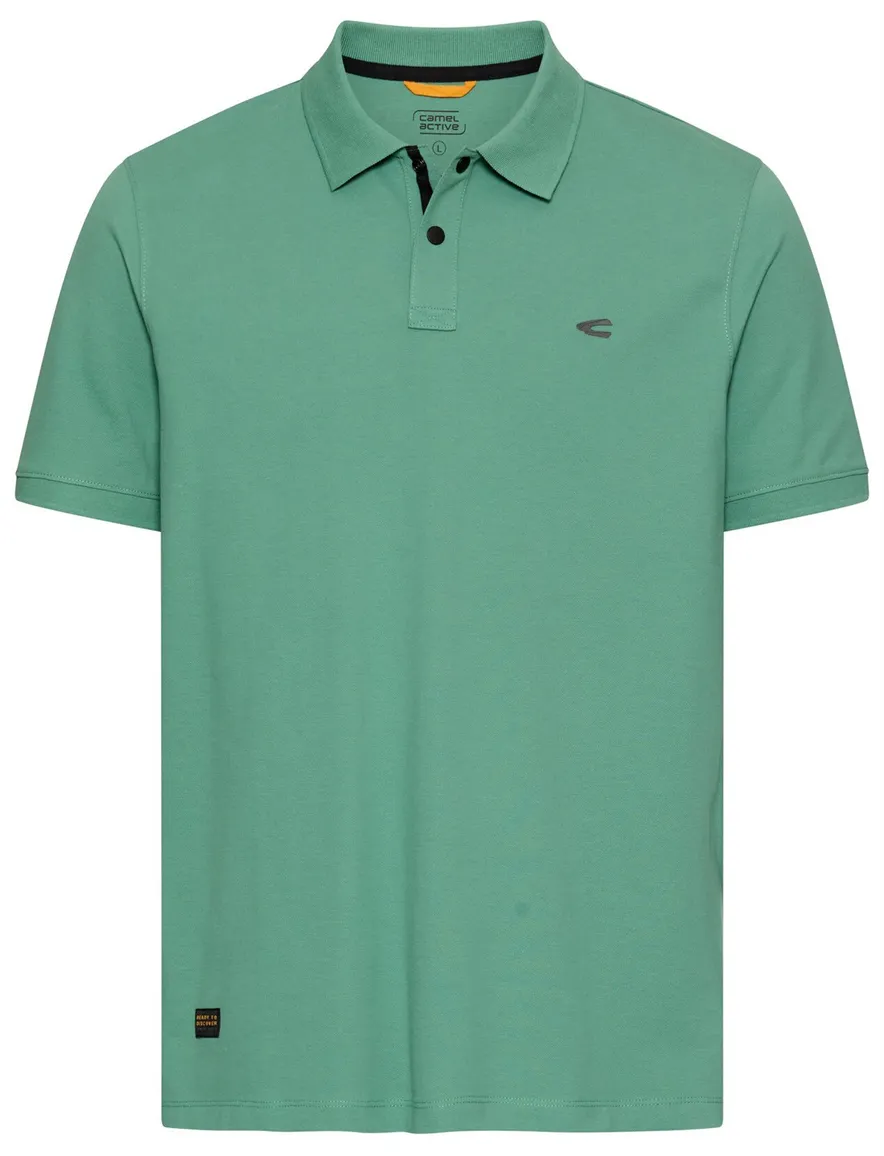 Camel Active polo groen korte mouw