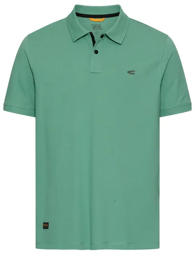 Camel Active Camel Active polo katoen turquoise katoen