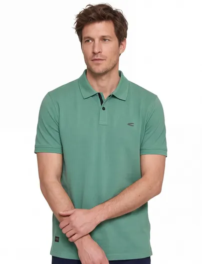 Camel Active Camle Active polo turquoise wijde fit katoen