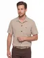Camel Active overhemd korte mouw beige