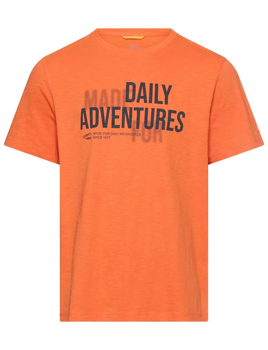 Camel Active t-shirt oranje korte mouw