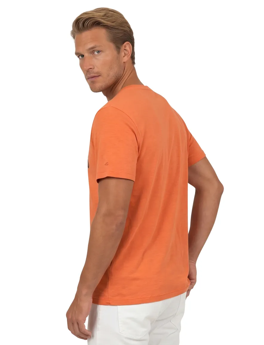 Camel Active t-shirt oranje korte mouw