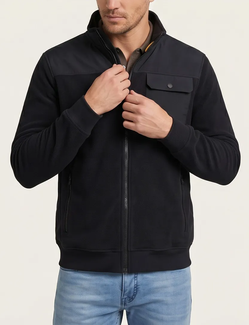 Camel Active vest donkerblauw wijde fit