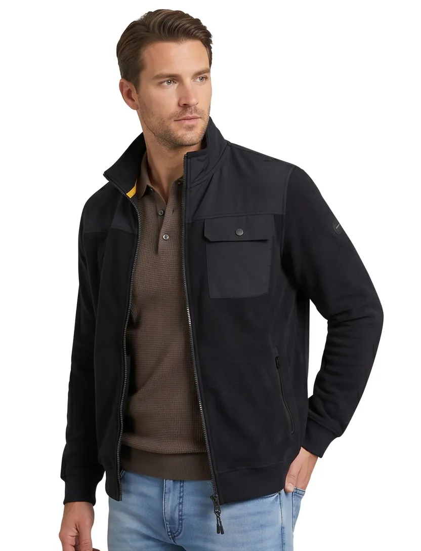 Camel Active vest donkerblauw wijde fit