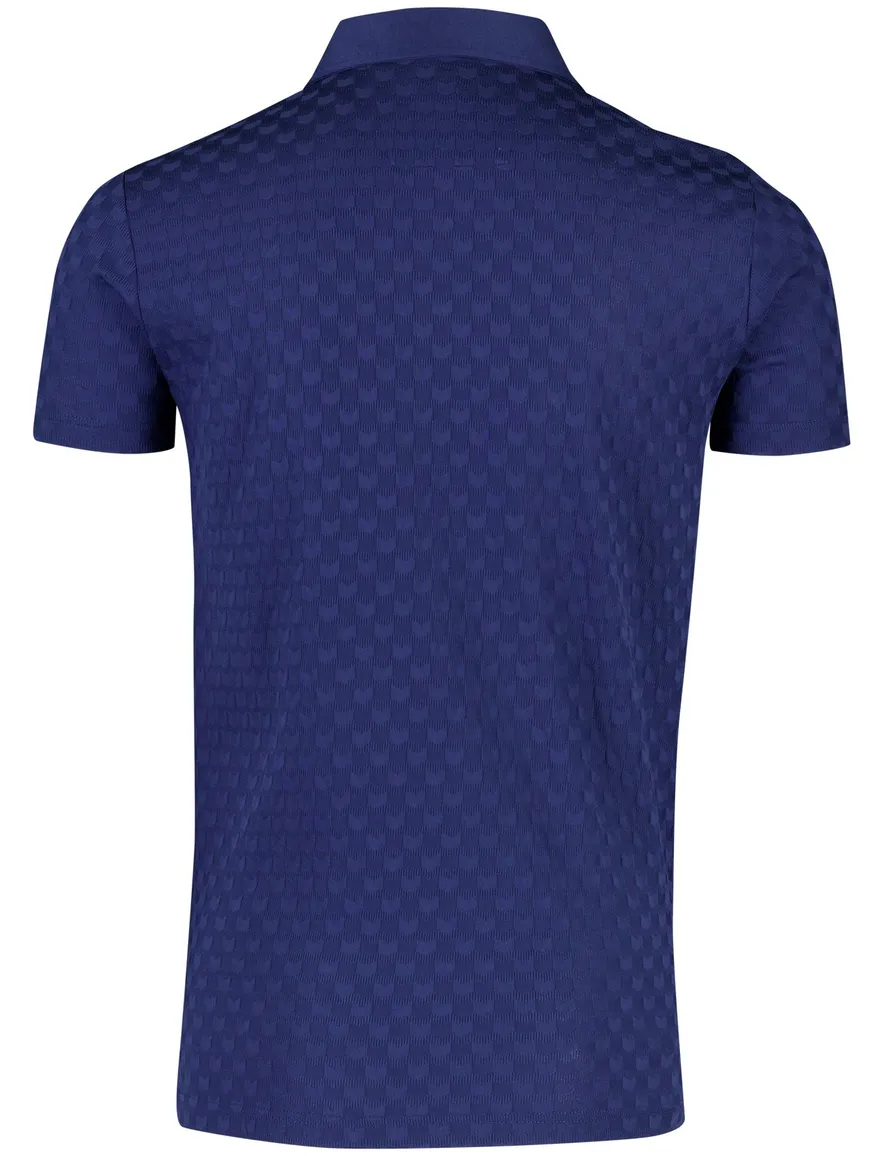 NZA polo navy patroon