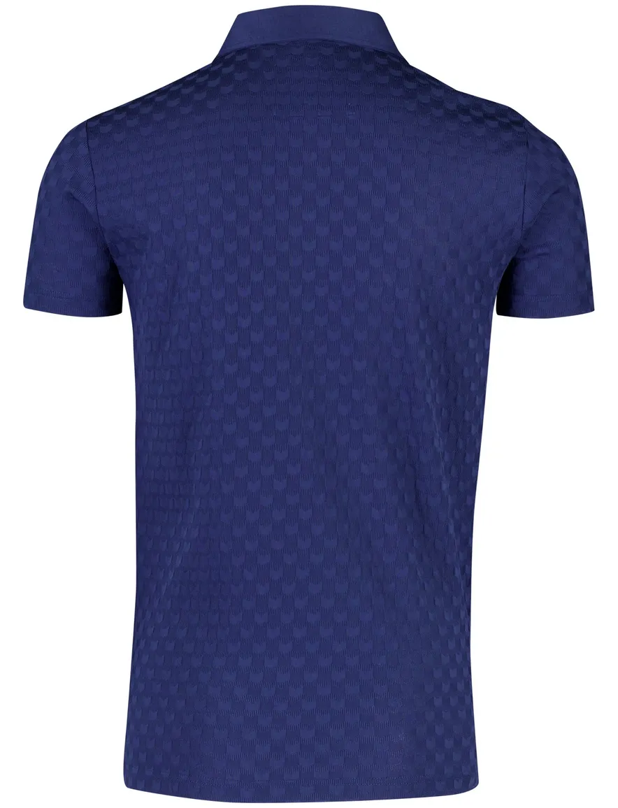 NZA polo navy patroon