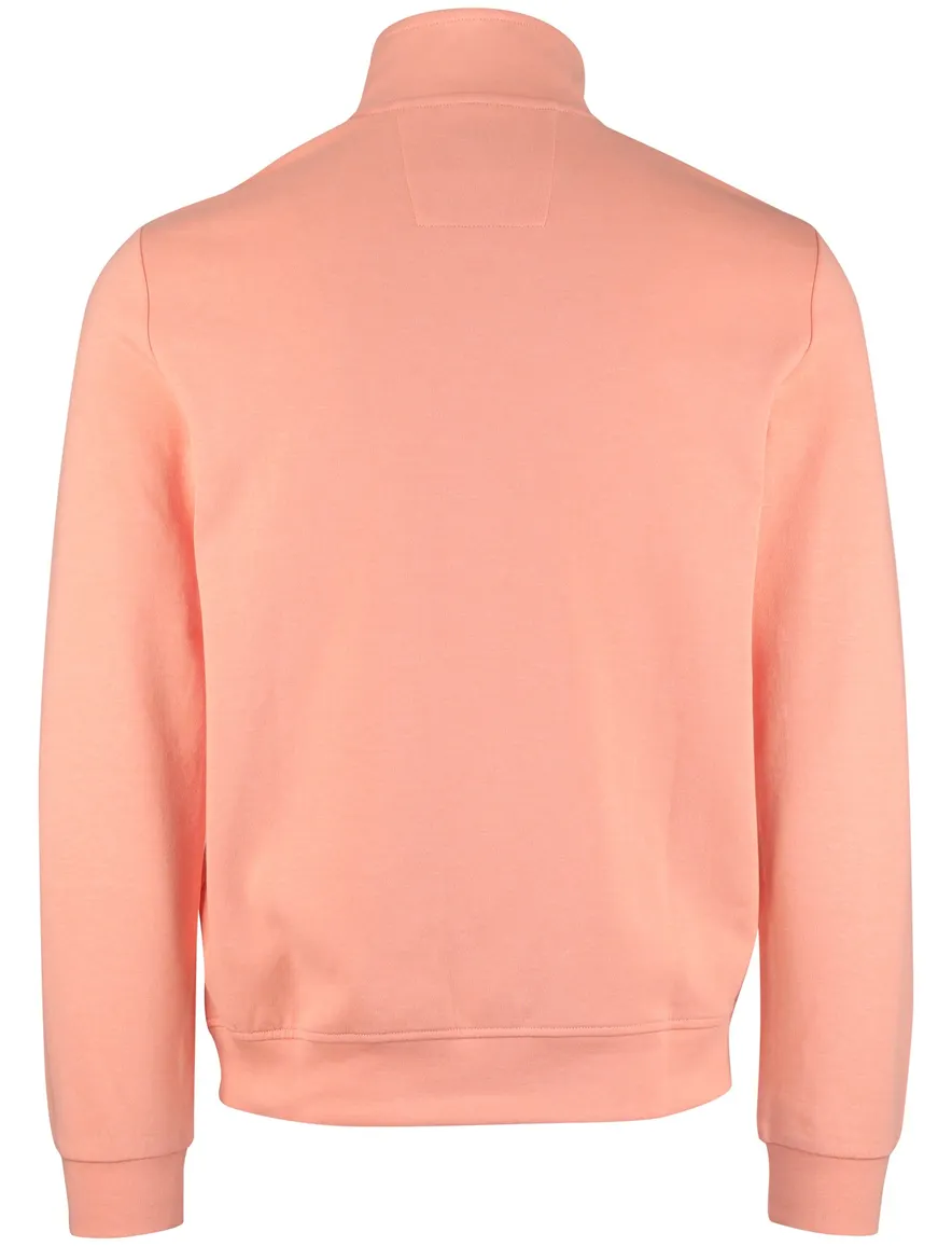 NZA half zip sweater oranje gemêleerd