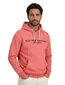 hoodie New Zealand roze normale fit tekst touwtjes