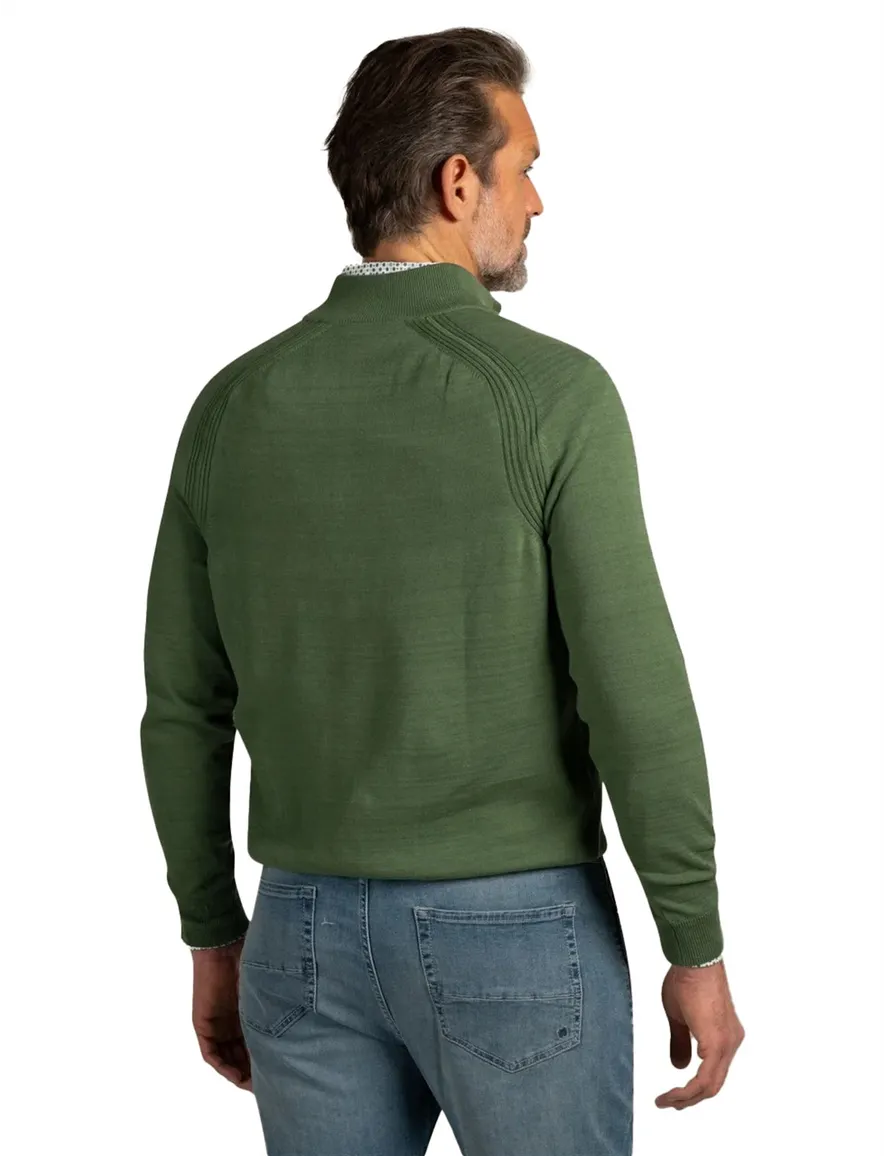 NZA trui groen half zip