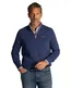 New Zealand trui blauw half zip rits