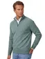Trui New Zealand groen half zip normale fit
