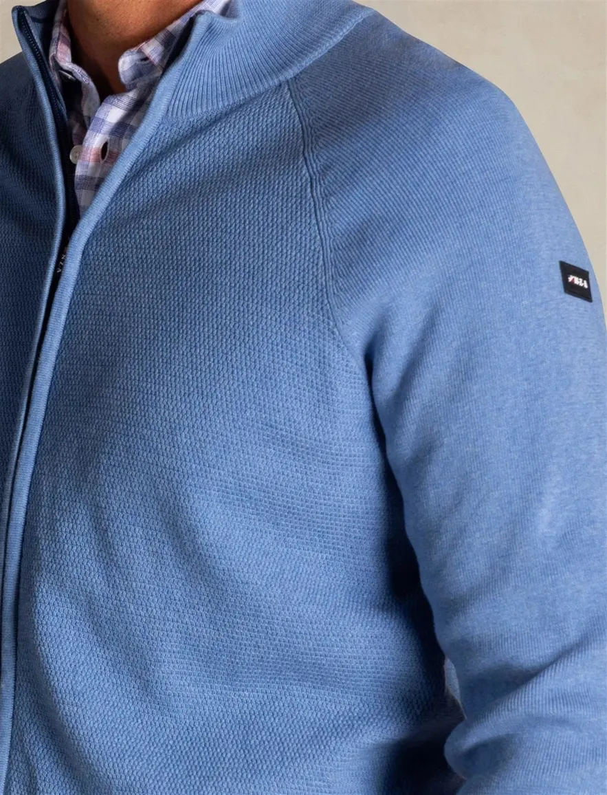 NZA vest blauw effen