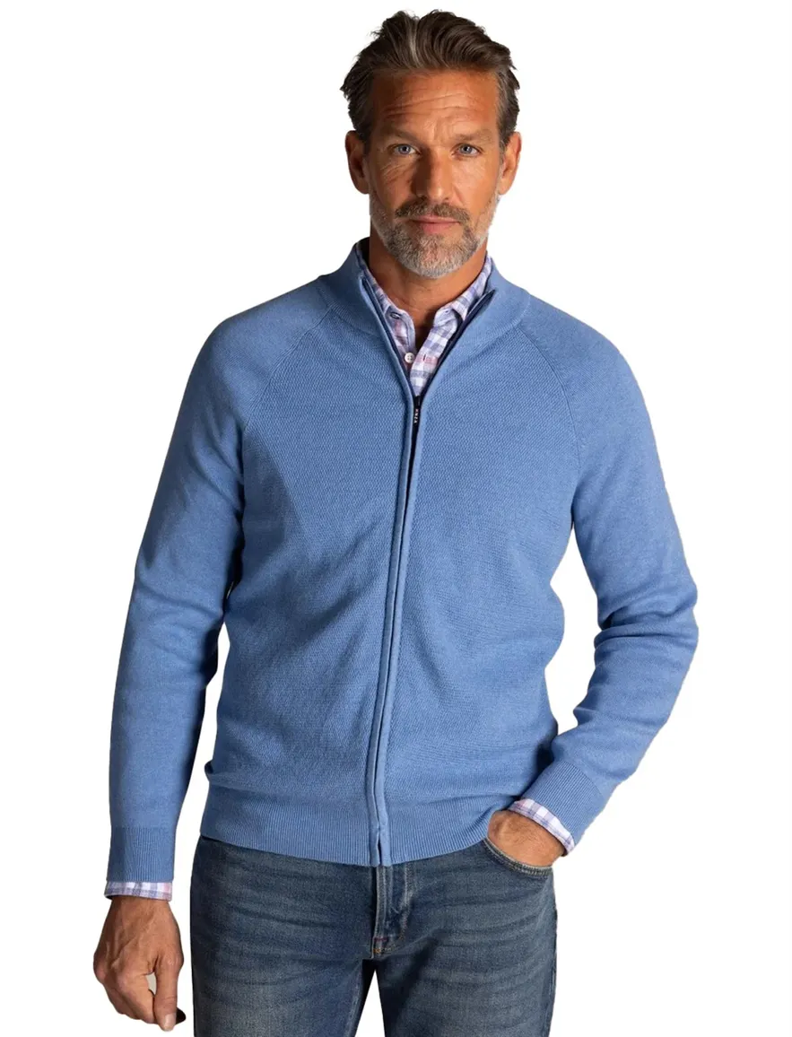 NZA vest blauw effen