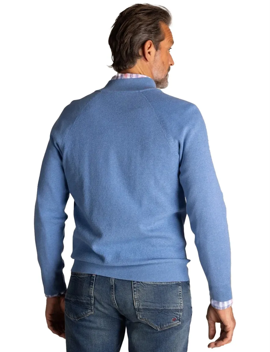 NZA vest blauw effen