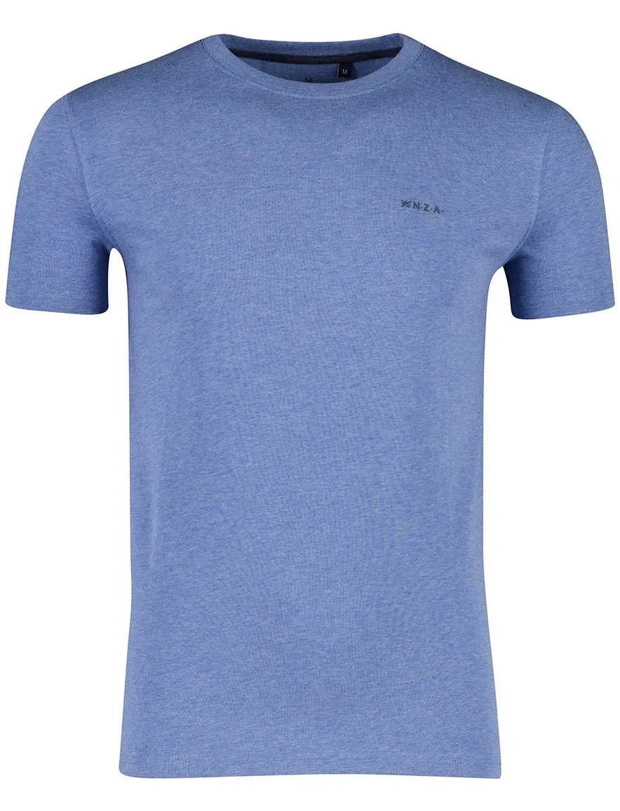 NZA T-shirt Blauw gemeleerd
