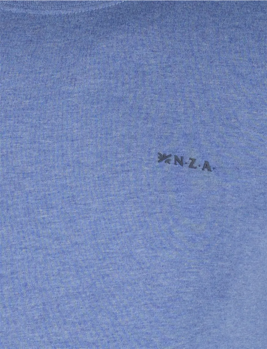 NZA T-shirt Blauw gemeleerd