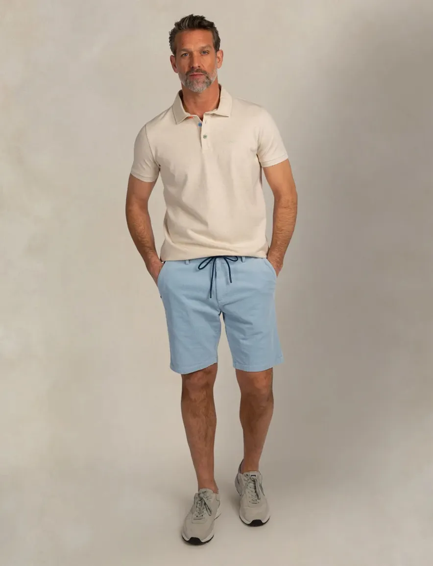 NZA polo beige gemeleerd