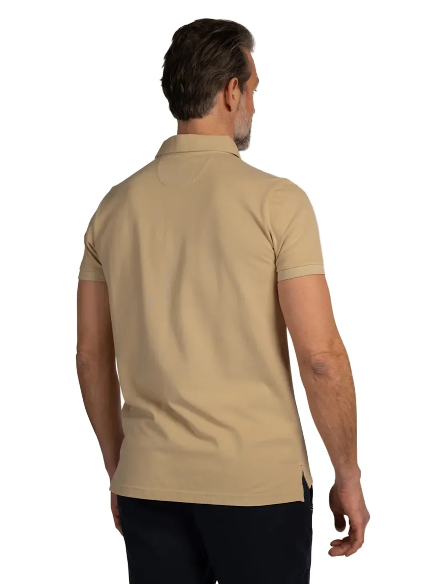 NZA polo beige effen