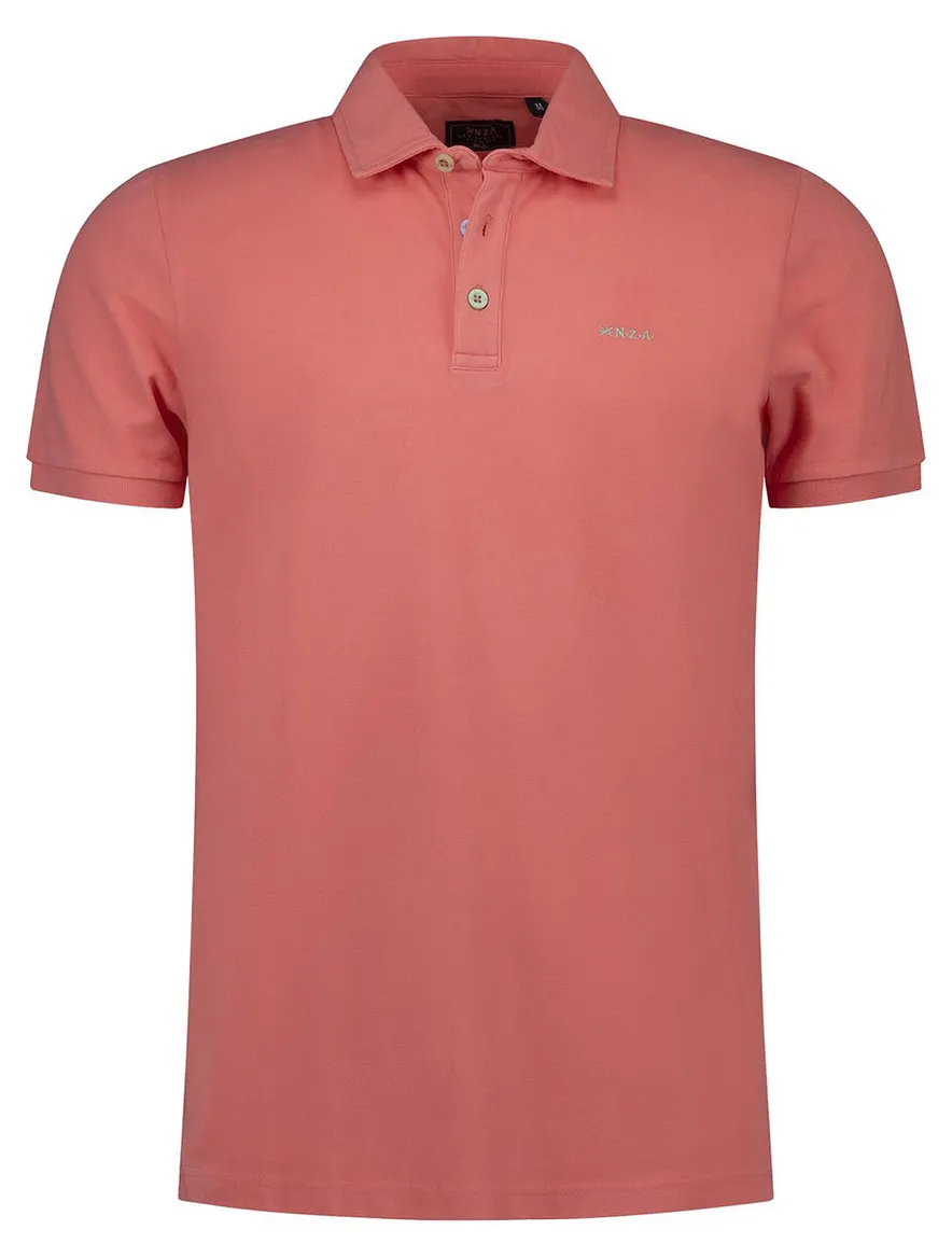 NZA polo roze effen