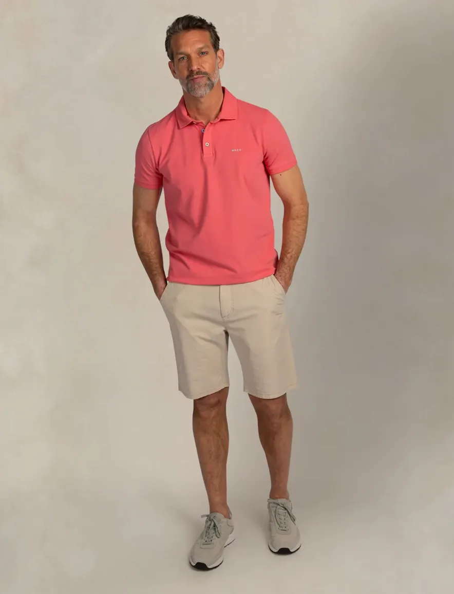 NZA polo roze effen