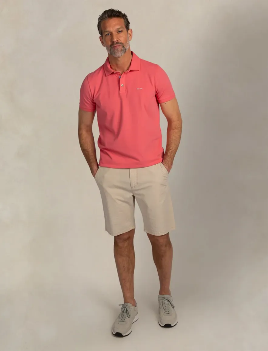 New Zealand poloshirt roze korte mouw