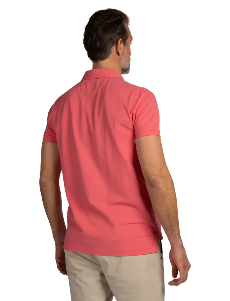 NZA polo roze effen