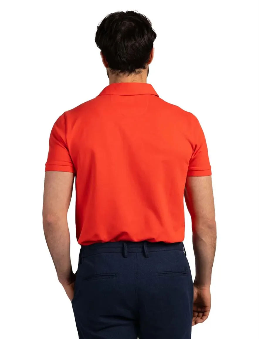 NZA poloshirt rood korte
