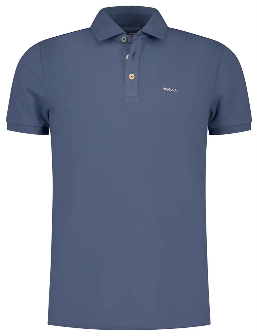 Nza poloshirt korte mouw donkerblauw