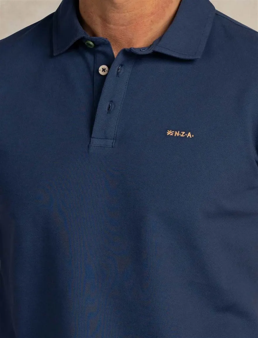 Nza poloshirt korte mouw donkerblauw