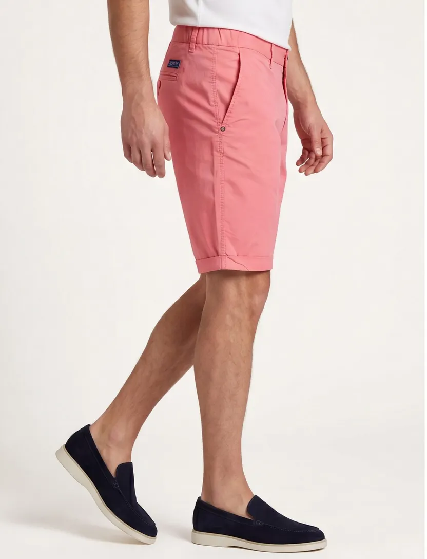 Roze korte broek New Zealand van katoen met omslag