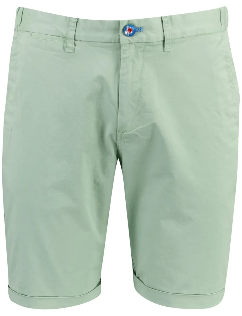 Groene korte broek New Zealand katoen met omslag