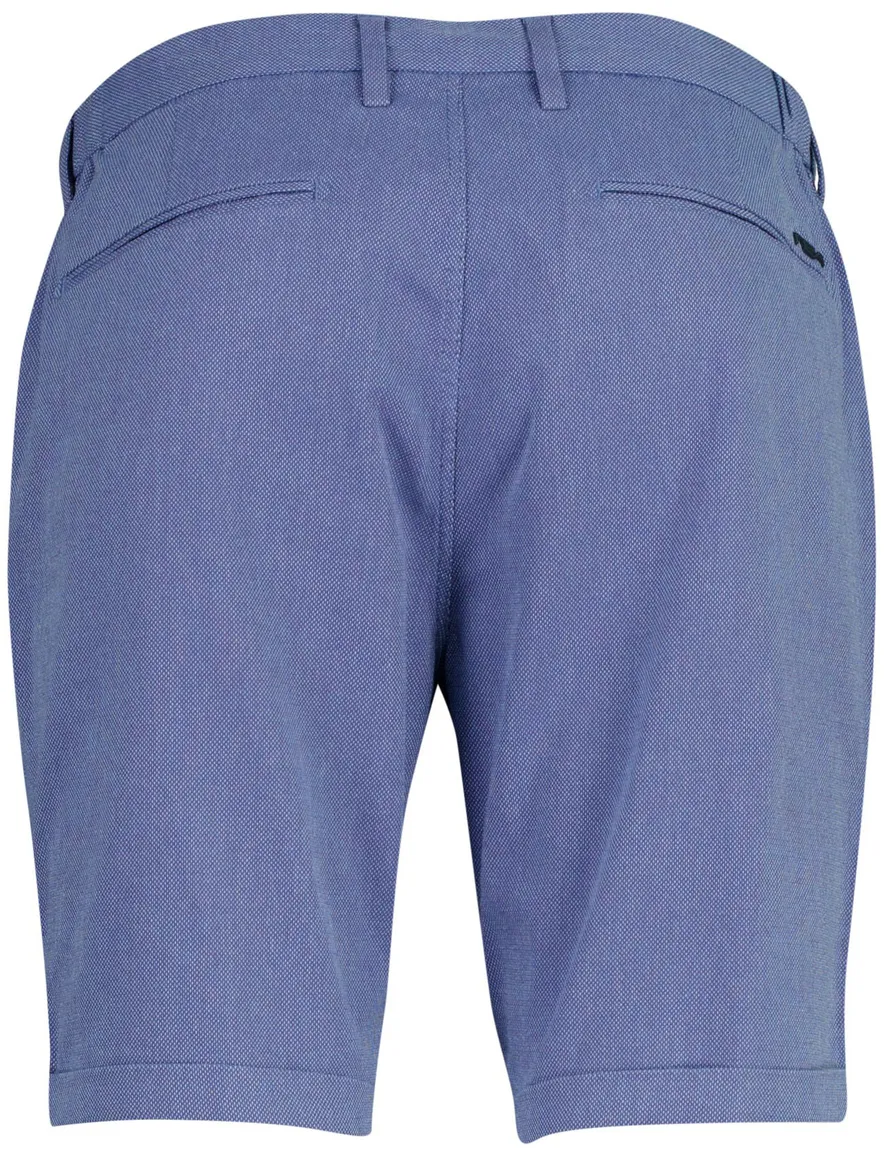 Bermuda blauw New Zealand katoen met elastische band en omslag