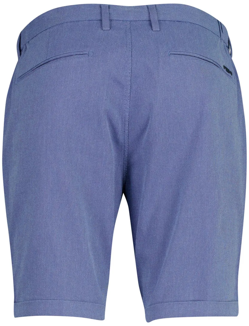 Blauwe korte broek New Zealand katoen omslag en elastische taille