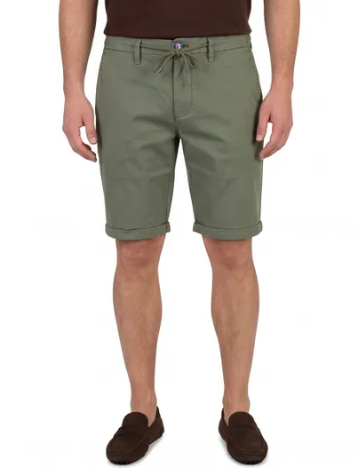 New Zealand Donkergroene korte broek New Zealand lyocell omslag en trekkoord
