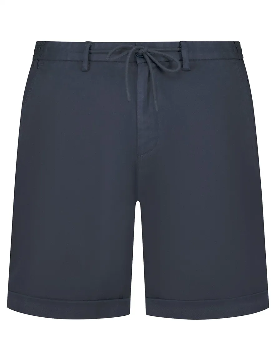 New Zealand bermuda donkerblauw lyocell trekkoord
