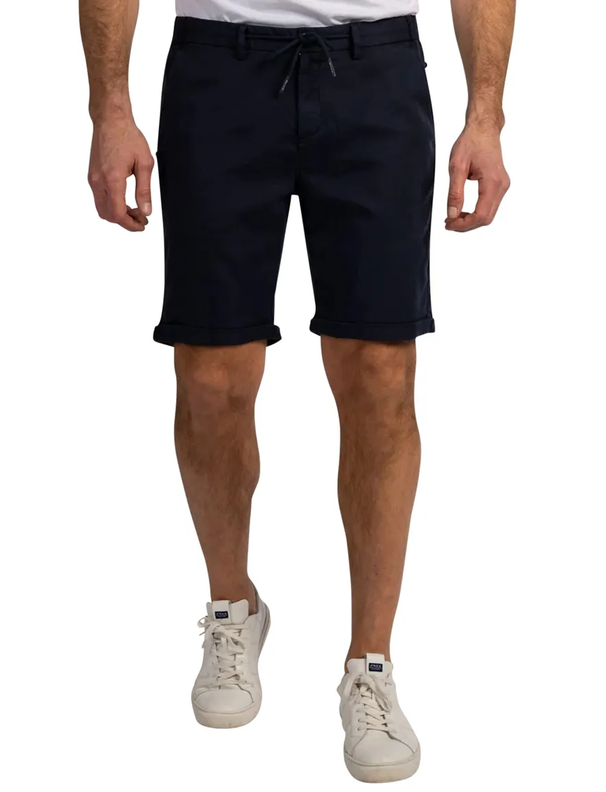 New Zealand bermuda donkerblauw lyocell trekkoord