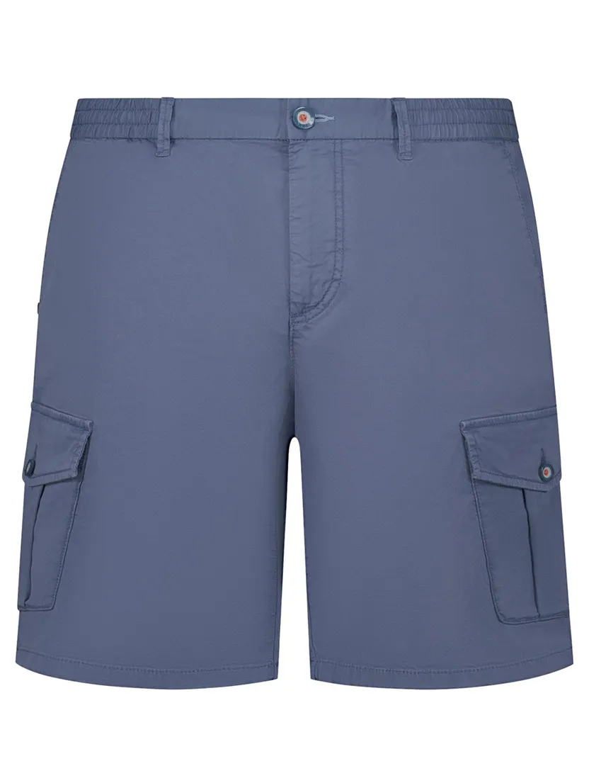 Donkerblauw korte cargo broek New Zealand elastische band