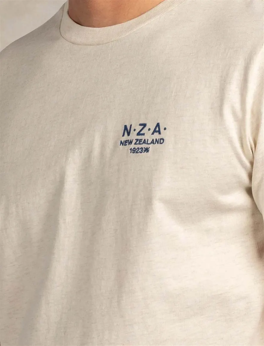 Nza t-shirt ronde hals ecru melange