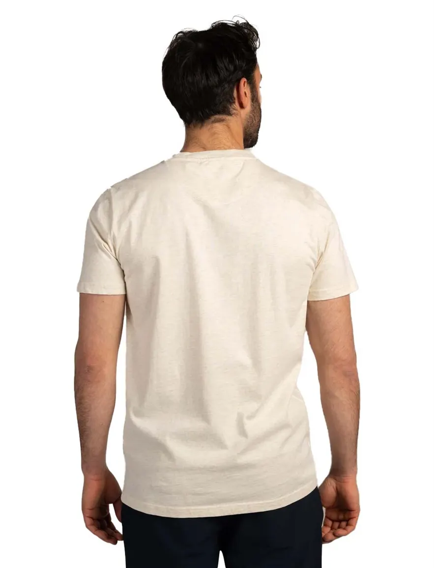 Nza t-shirt ronde hals ecru melange