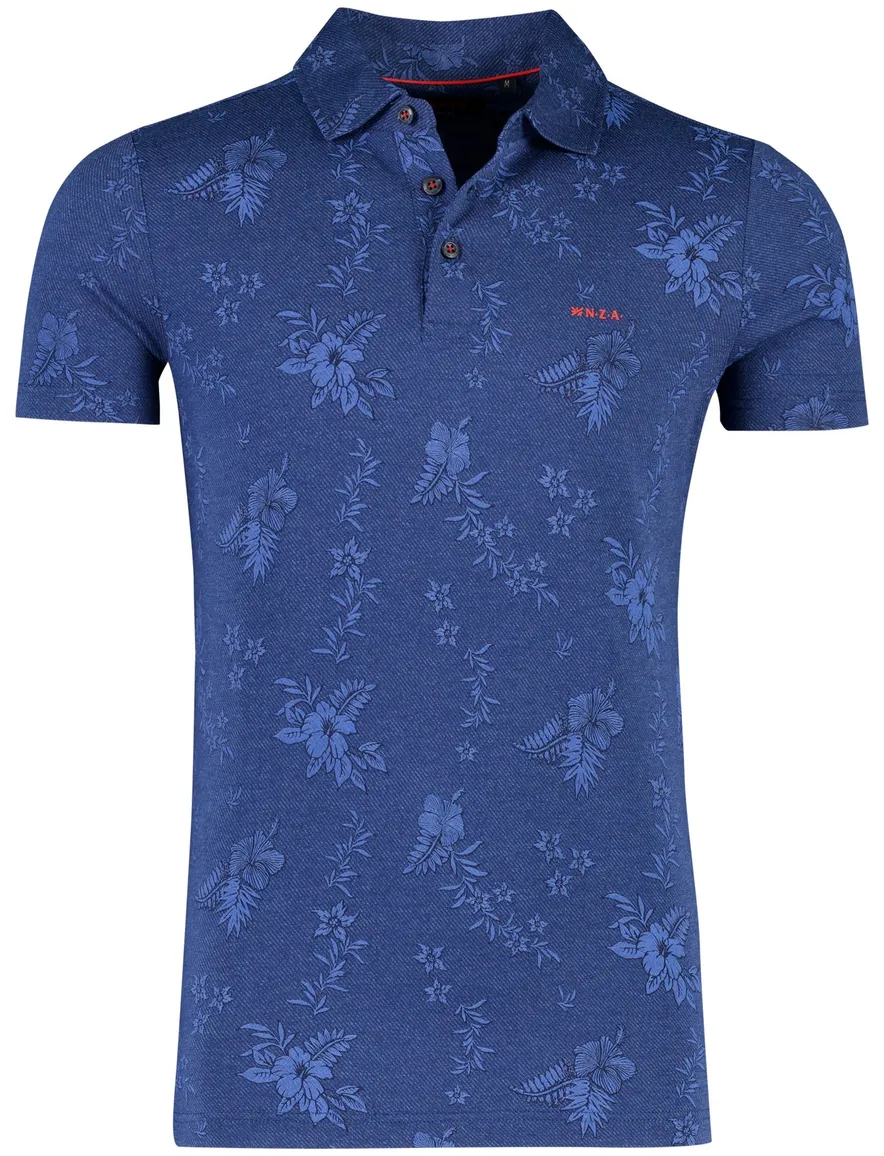 Bloemen geprinte polo NZA normale fit
