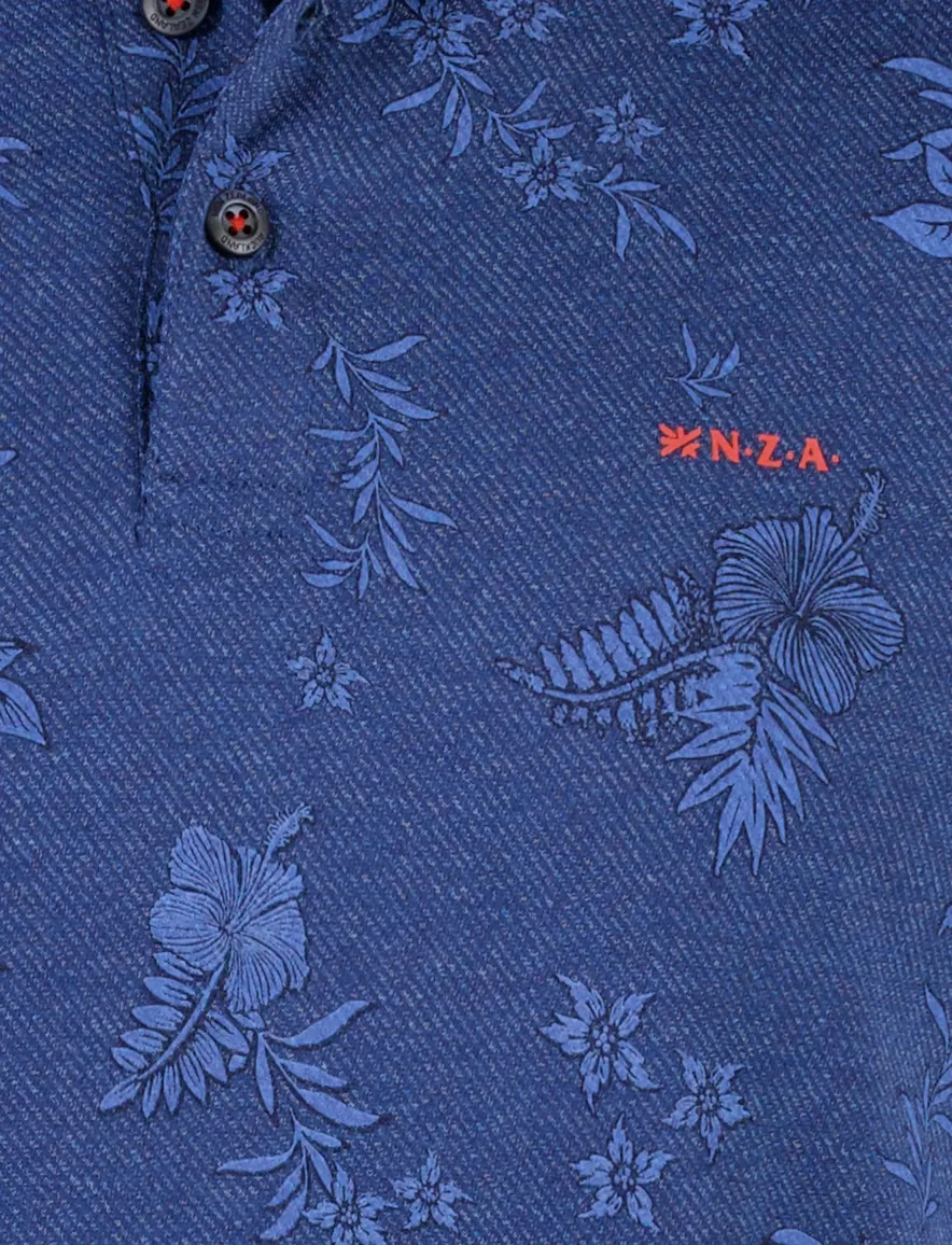 Bloemen geprinte polo NZA normale fit