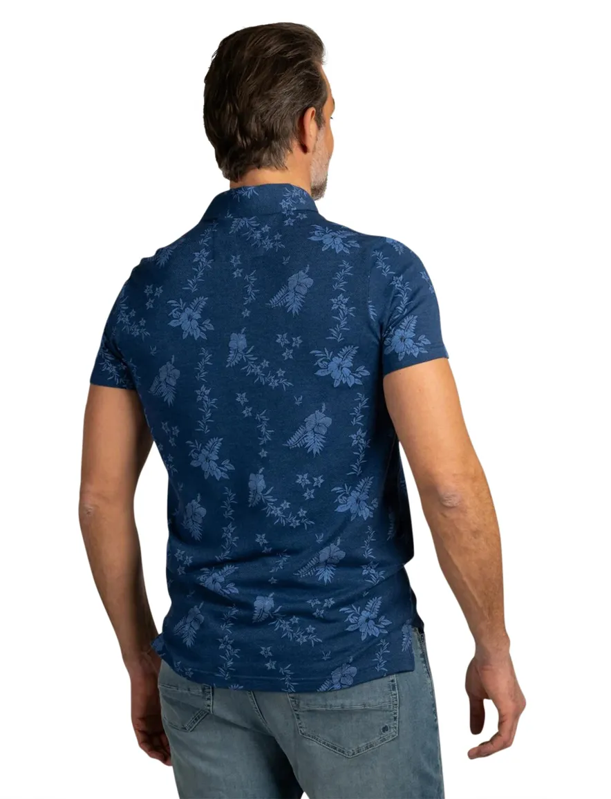 Bloemen geprinte polo NZA normale fit